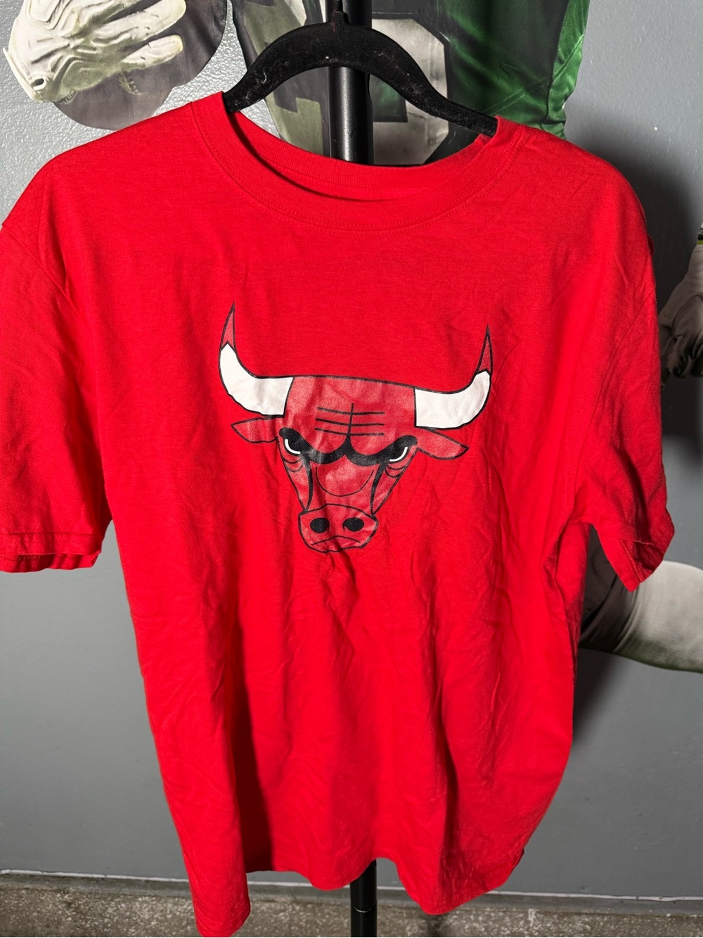 Fanatics Red Chicago Bulls Graphic Short-Sleeve Tee